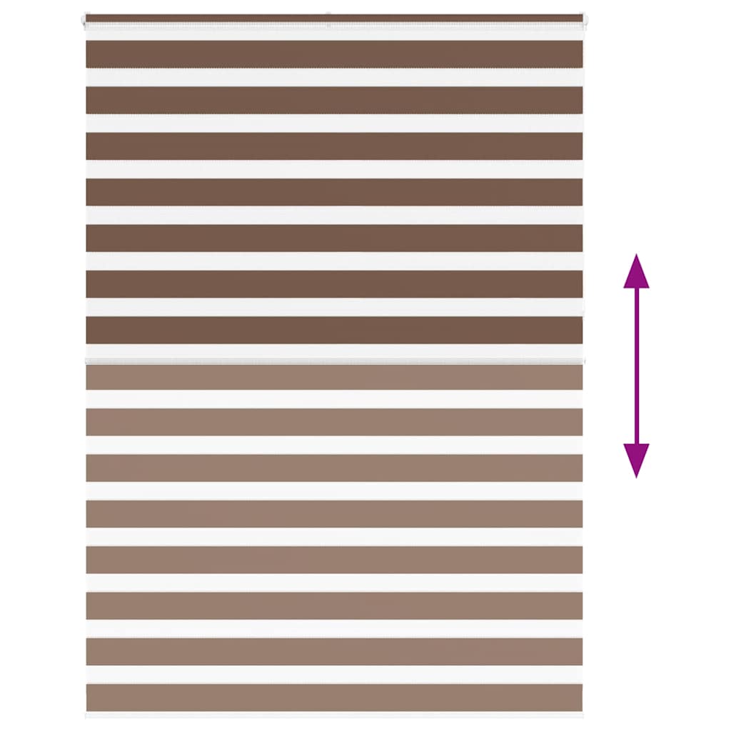 Doppelrollo Braun 160x230 cm Stoffbreite 155,9 cm Polyester