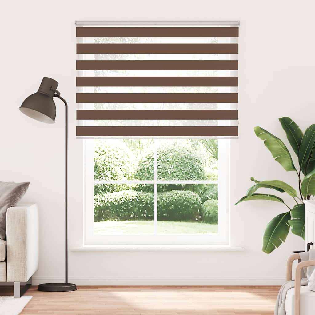 Doppelrollo Braun 165x230 cm Stoffbreite 160,9 cm Polyester