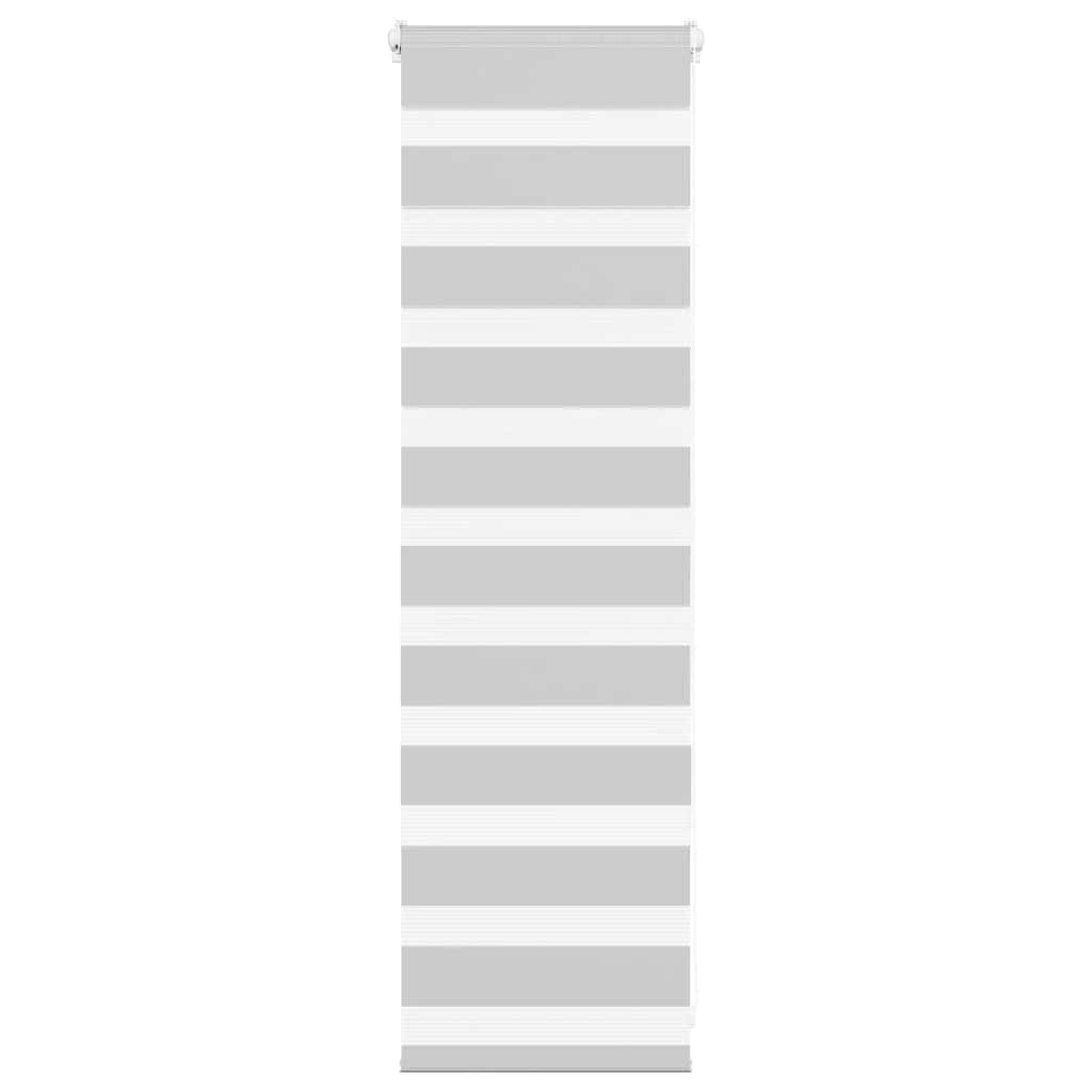 Doppelrollo Hellgrau 40x100 cm Stoffbreite 35,9 cm Polyester