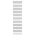 Doppelrollo Hellgrau 40x100 cm Stoffbreite 35,9 cm Polyester