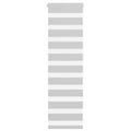 Doppelrollo Hellgrau 50x100 cm Stoffbreite 45,9 cm Polyester