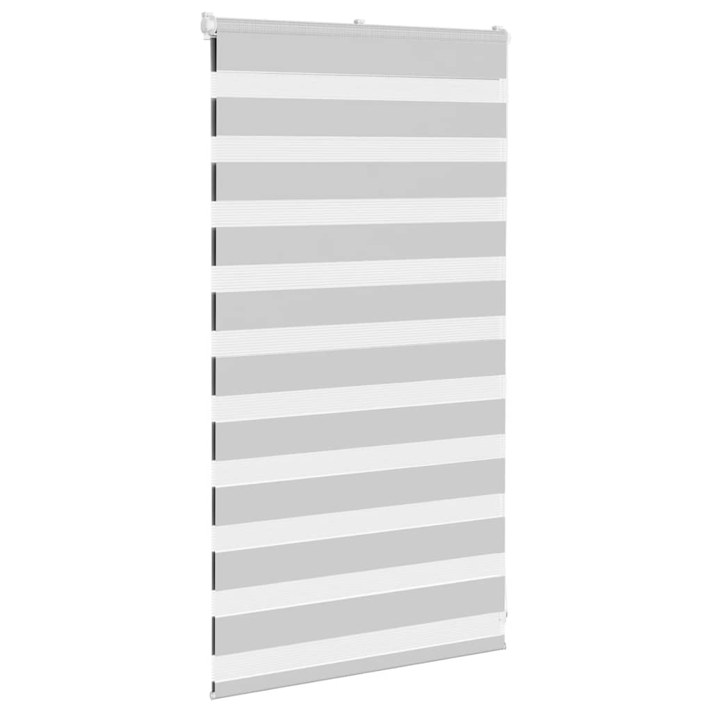 Doppelrollo Hellgrau 80x100 cm Stoffbreite 75,9 cm Polyester