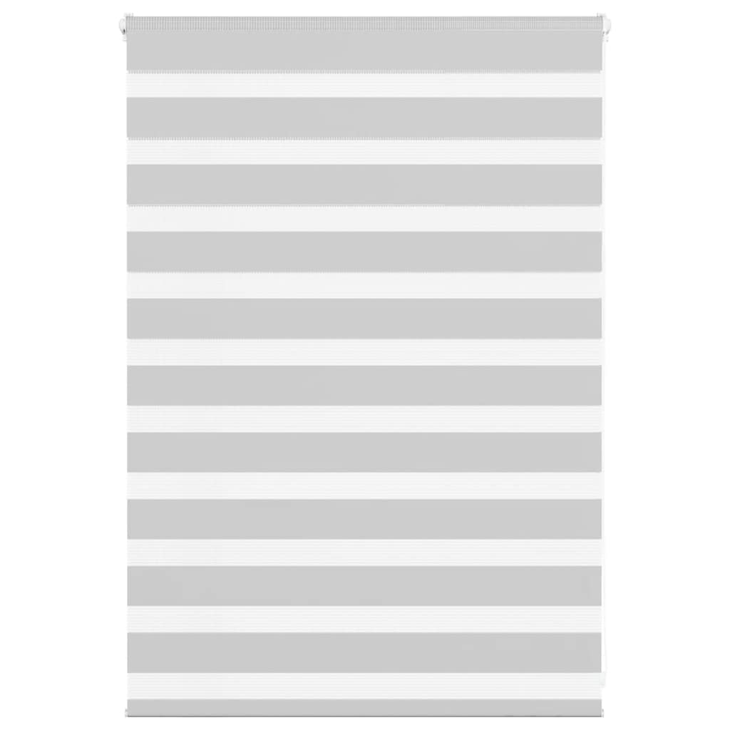 Doppelrollo Hellgrau 95x100 cm Stoffbreite 90,9 cm Polyester
