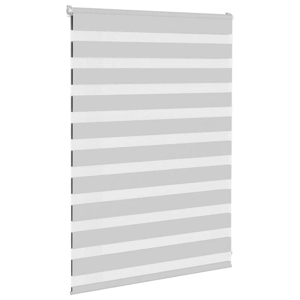 Doppelrollo Hellgrau 95x100 cm Stoffbreite 90,9 cm Polyester
