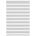 Doppelrollo Hellgrau 100x100 cm Stoffbreite 95,9 cm Polyester