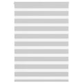 Doppelrollo Hellgrau 105x100 cm Stoffbreite 100,9 cm Polyester