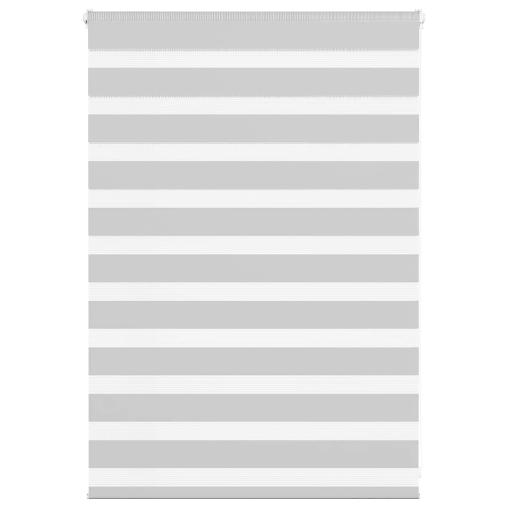 Doppelrollo Hellgrau 110x100 cm Stoffbreite 105,9 cm Polyester