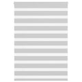 Doppelrollo Hellgrau 110x100 cm Stoffbreite 105,9 cm Polyester