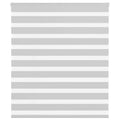 Doppelrollo Hellgrau 125x100 cm Stoffbreite 120,9 cm Polyester