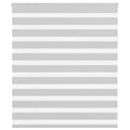Doppelrollo Hellgrau 130x100 cm Stoffbreite 125,9 cm Polyester