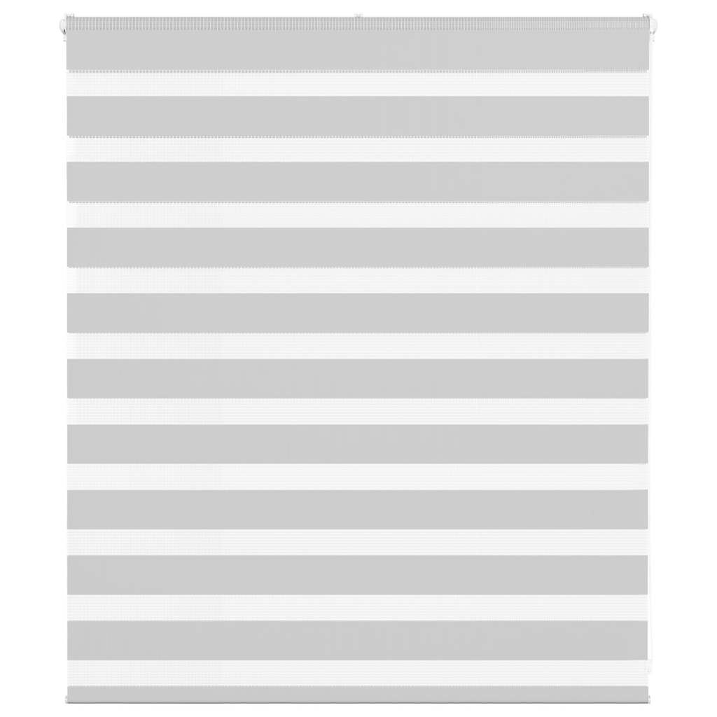Doppelrollo Hellgrau 135x100 cm Stoffbreite 130,9 cm Polyester