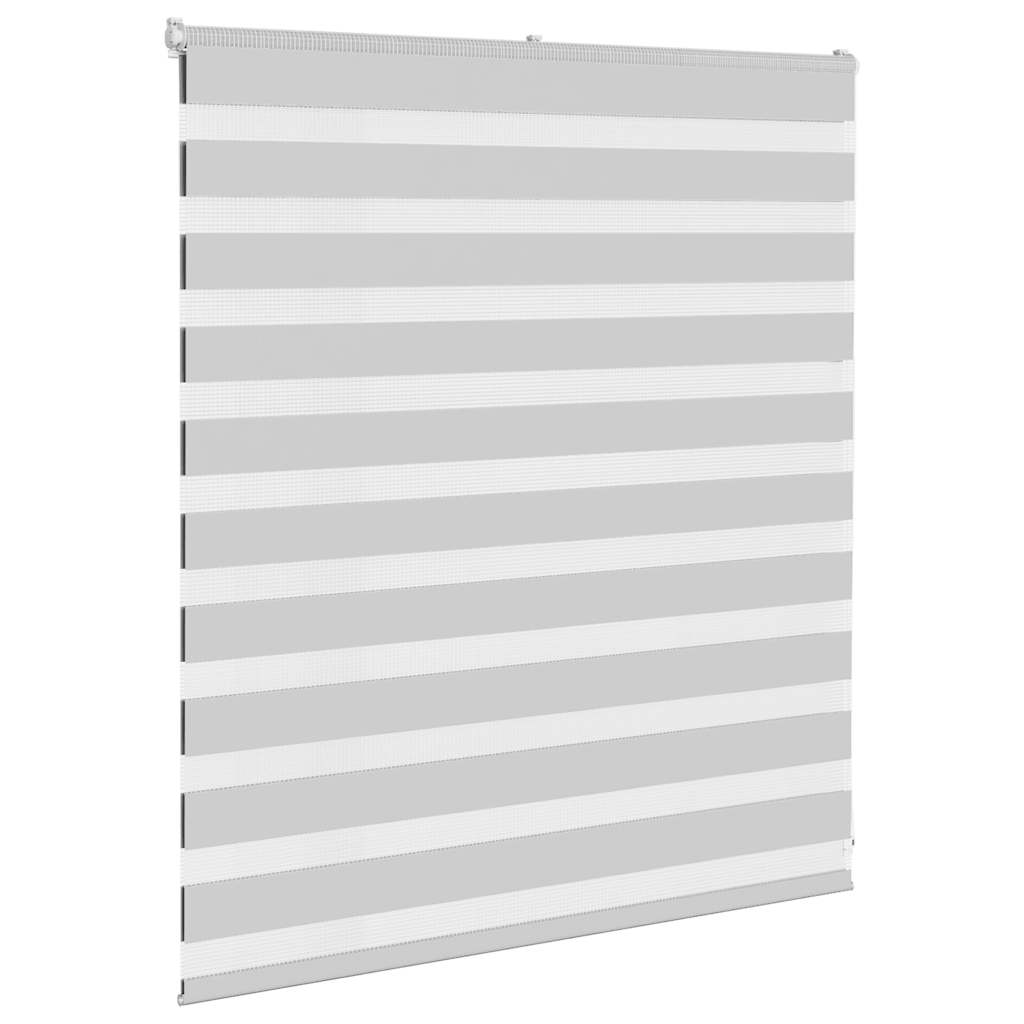 Doppelrollo Hellgrau 135x100 cm Stoffbreite 130,9 cm Polyester