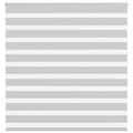 Doppelrollo Hellgrau 140x100 cm Stoffbreite 135,9 cm Polyester
