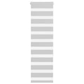 Doppelrollo Hellgrau 50x150 cm Stoffbreite 45,9 cm Polyester