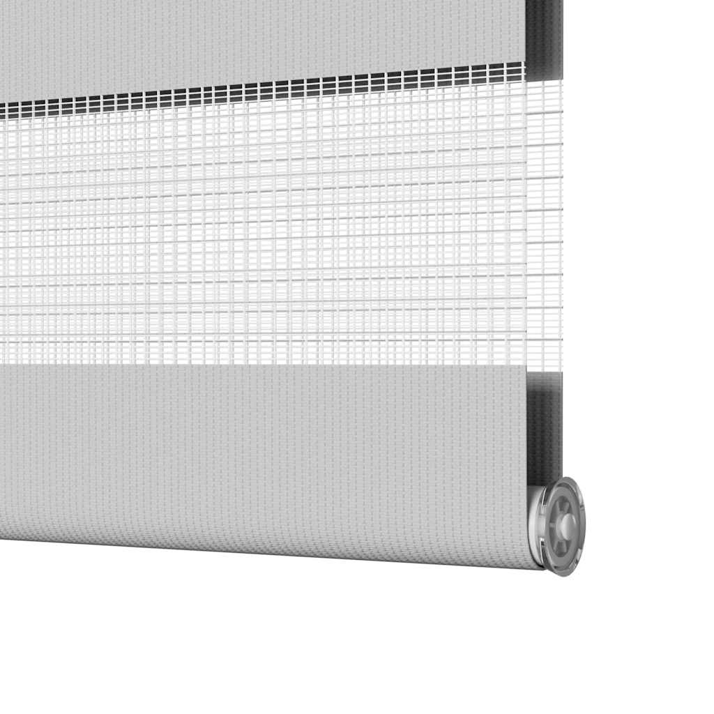 Doppelrollo Hellgrau 50x150 cm Stoffbreite 45,9 cm Polyester