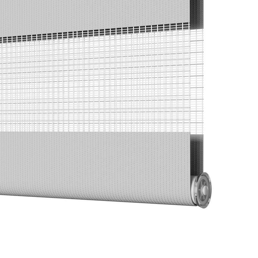 Doppelrollo Hellgrau 60x150 cm Stoffbreite 55,9 cm Polyester