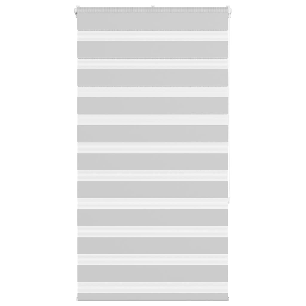 Doppelrollo Hellgrau 85x150 cm Stoffbreite 80,9 cm Polyester