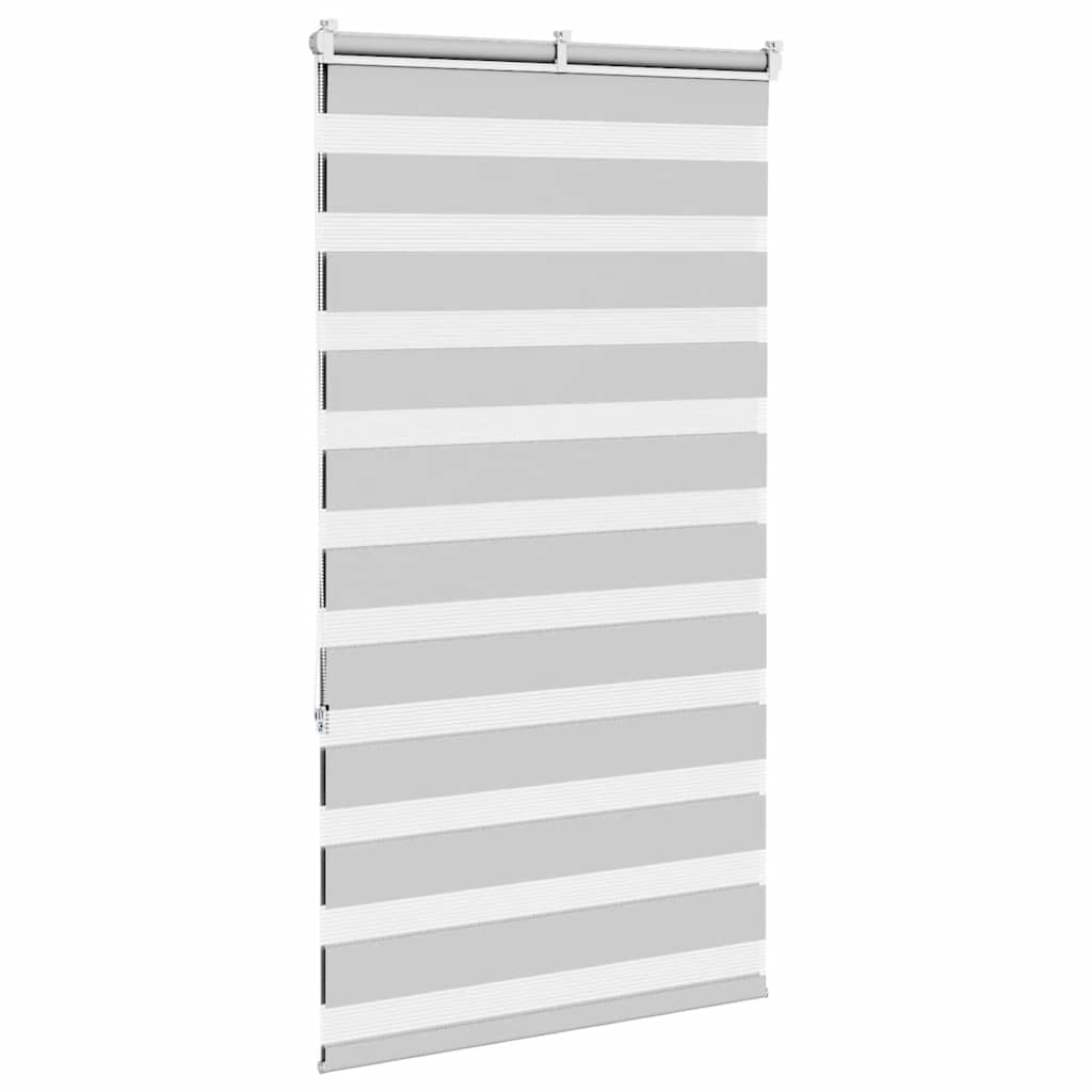 Doppelrollo Hellgrau 90x150 cm Stoffbreite 85,9 cm Polyester