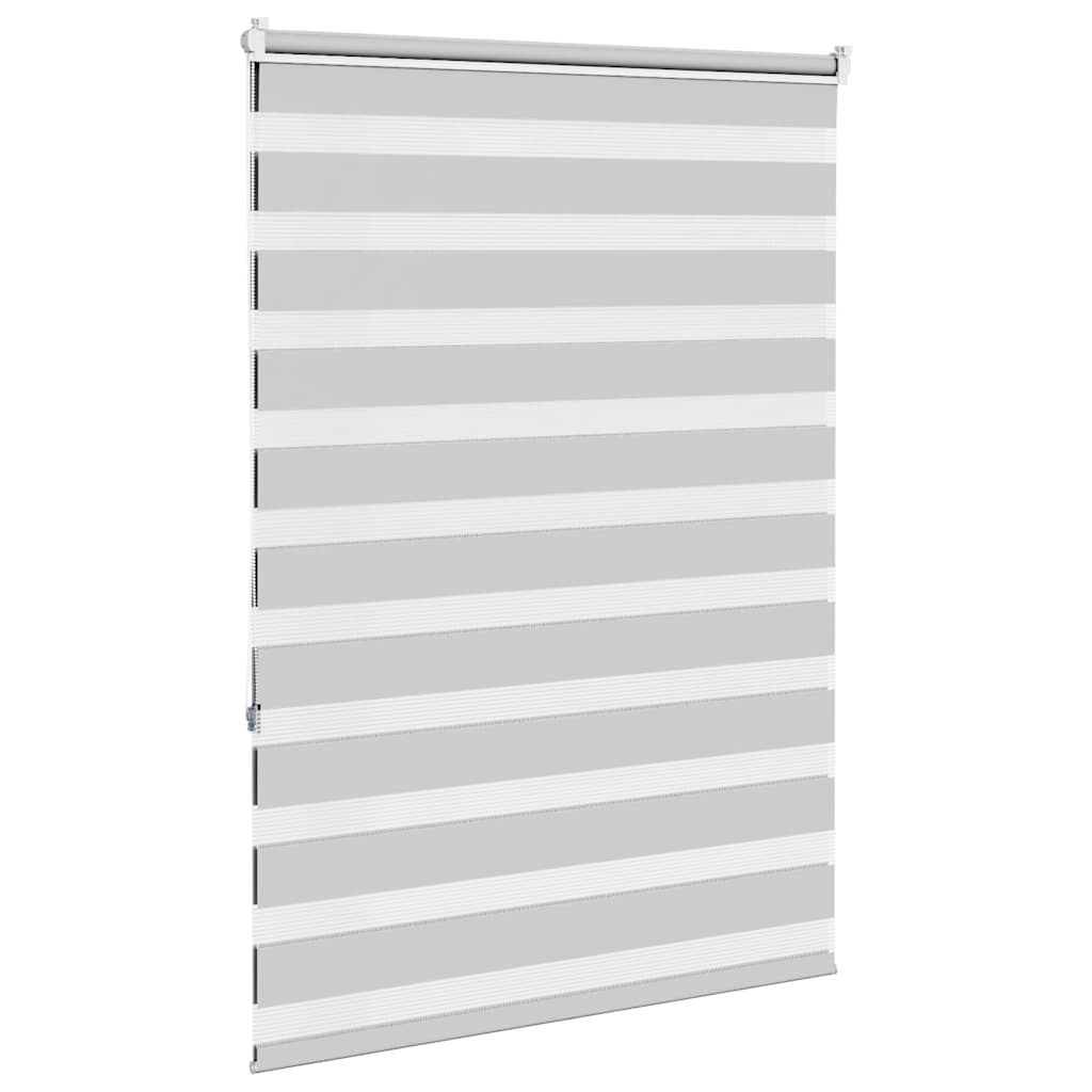 Doppelrollo Hellgrau 100x150 cm Stoffbreite 95,9 cm Polyester