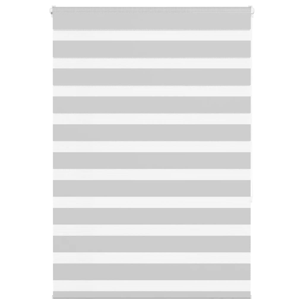 Doppelrollo Hellgrau 115x150 cm Stoffbreite 110,9 cm Polyester