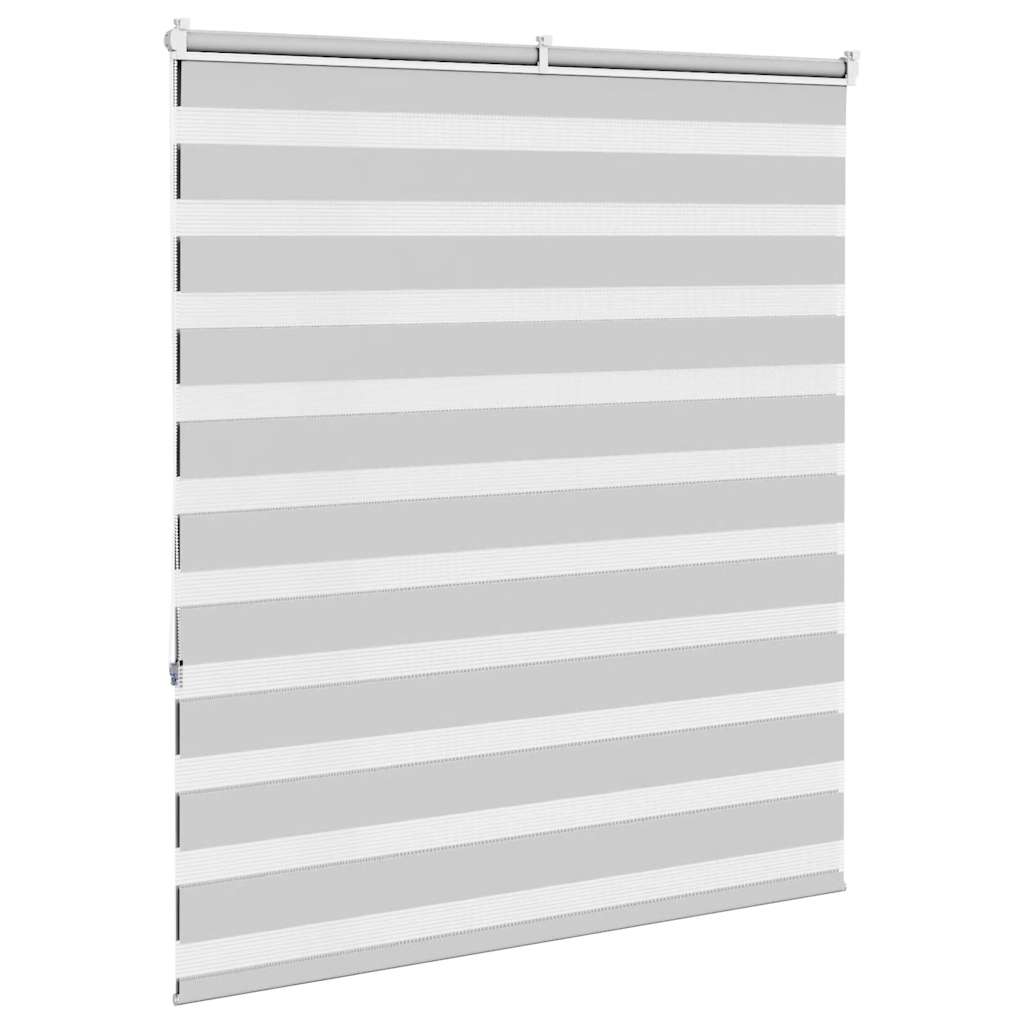 Doppelrollo Hellgrau 120x150 cm Stoffbreite 115,9 cm Polyester