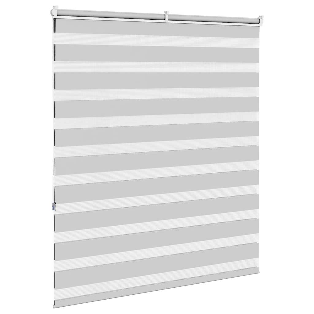 Doppelrollo Hellgrau 130x150 cm Stoffbreite 125,9 cm Polyester