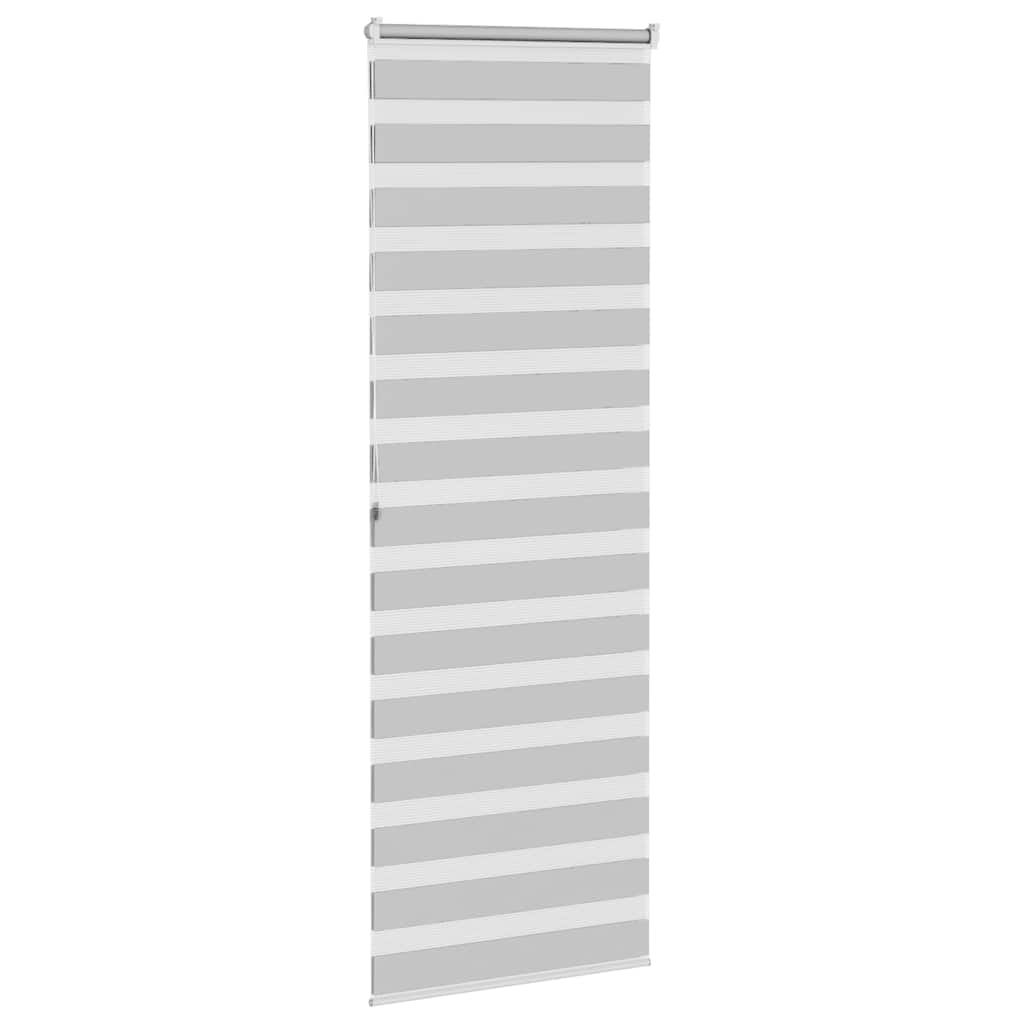 Doppelrollo Hellgrau 75x200 cm Stoffbreite 70,9 cm Polyester