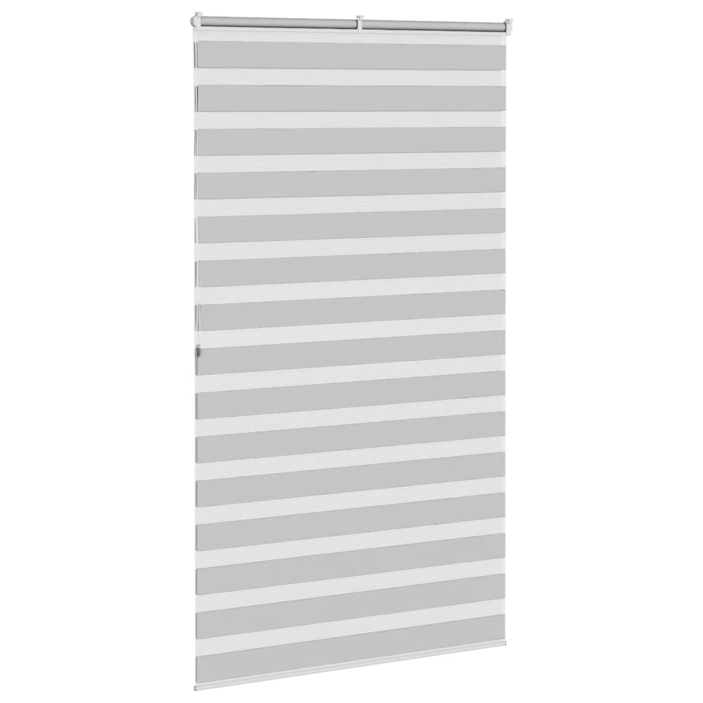 Doppelrollo Hellgrau 120x200 cm Stoffbreite 115,9 cm Polyester