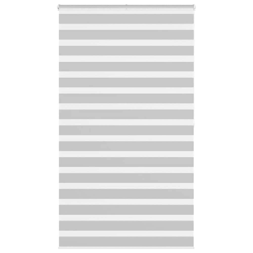 Doppelrollo Hellgrau 125x200 cm Stoffbreite 120,9 cm Polyester
