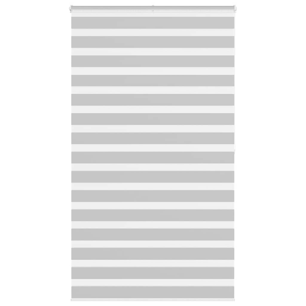 Doppelrollo Hellgrau 135x200 cm Stoffbreite 130,9 cm Polyester