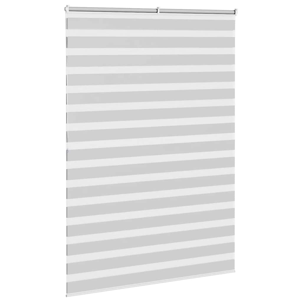 Doppelrollo Hellgrau 155x200 cm Stoffbreite 150,9 cm Polyester