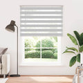 Doppelrollo Hellgrau 160x200 cm Stoffbreite 155,9 cm Polyester