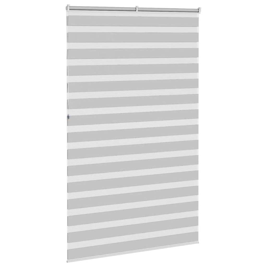 Doppelrollo Hellgrau 140x230 cm Stoffbreite 135,9 cm Polyester