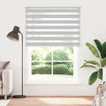 Doppelrollo Hellgrau 155x230 cm Stoffbreite 150,9 cm Polyester