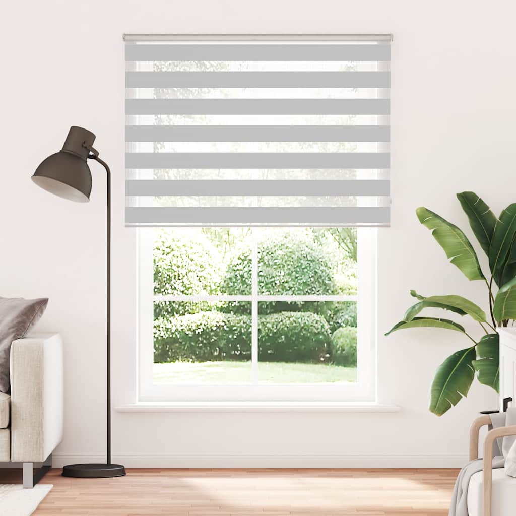 Doppelrollo Hellgrau 165x230 cm Stoffbreite 160,9 cm Polyester