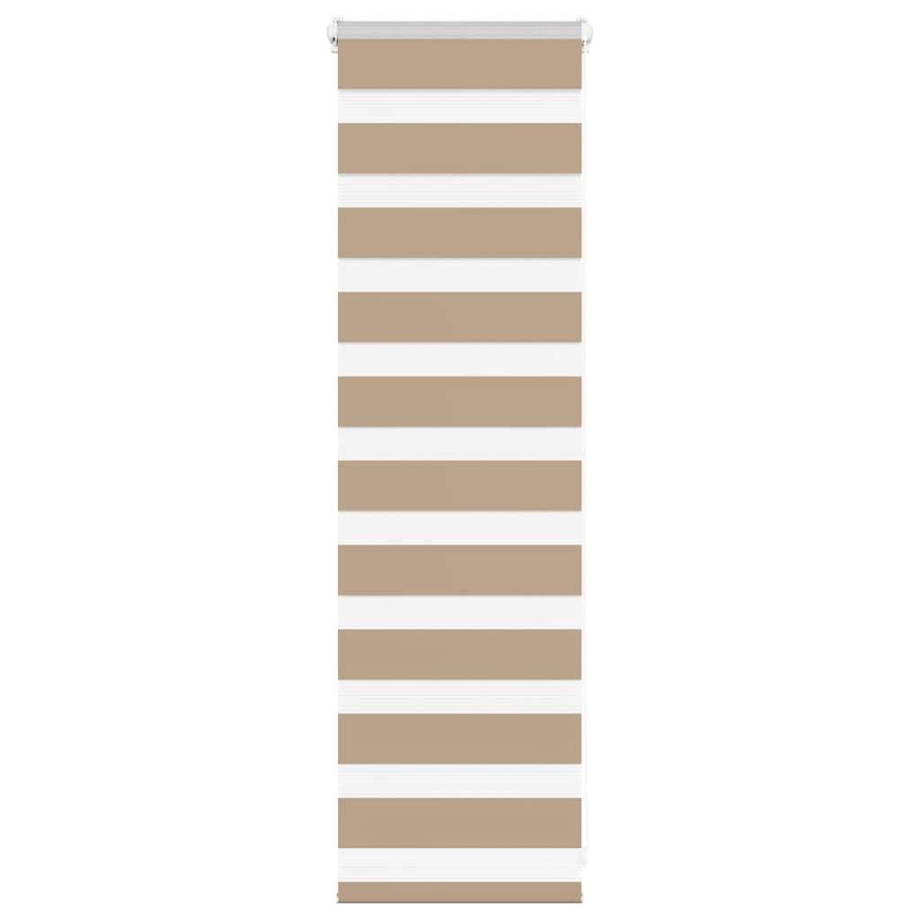 Doppelrollo Sandbraun 50x100 cm Stoffbreite 45,9 cm Polyester
