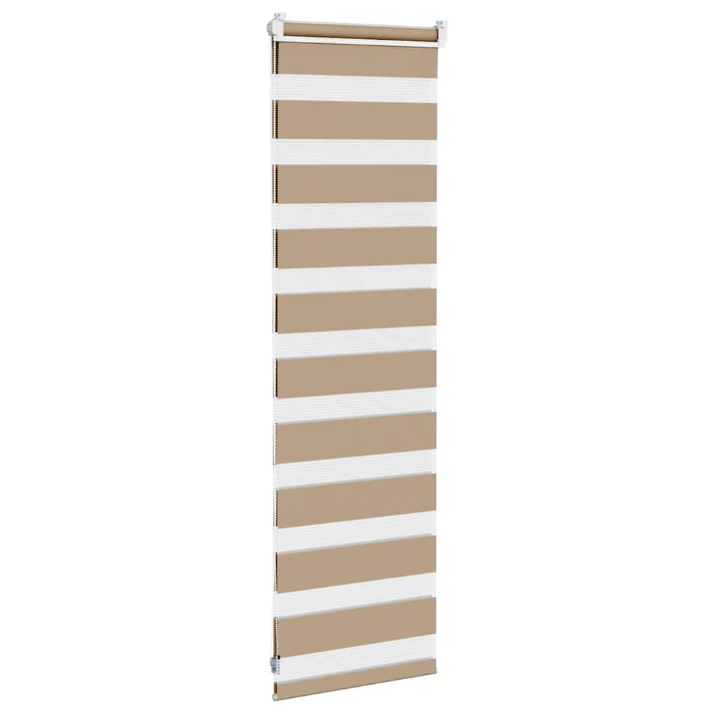 Doppelrollo Sandbraun 50x100 cm Stoffbreite 45,9 cm Polyester