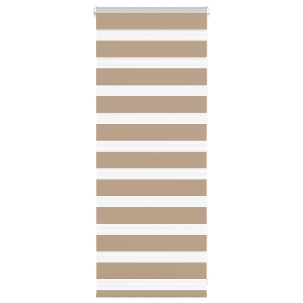 Doppelrollo Sandbraun 65x100 cm Stoffbreite 60,9 cm Polyester