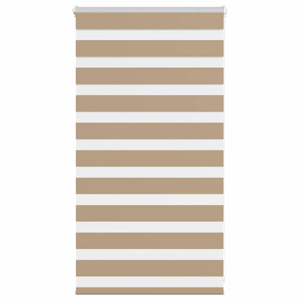 Doppelrollo Sandbraun 75x100 cm Stoffbreite 70,9 cm Polyester