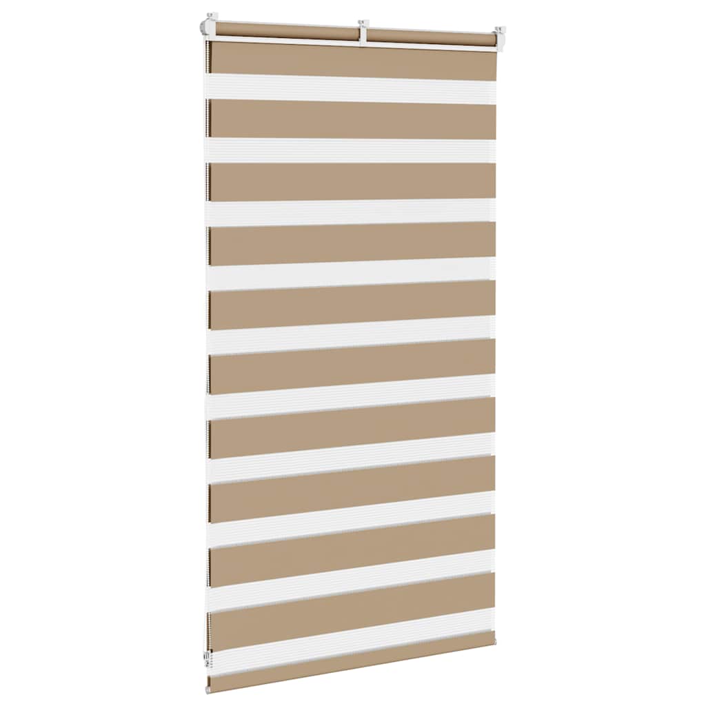 Doppelrollo Sandbraun 75x100 cm Stoffbreite 70,9 cm Polyester