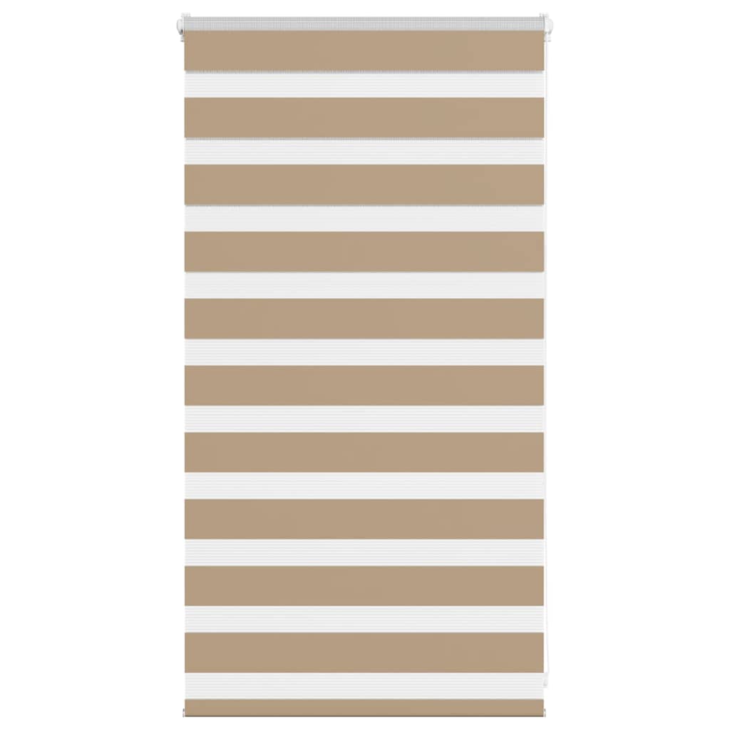 Doppelrollo Sandbraun 85x100 cm Stoffbreite 80,9 cm Polyester