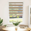 Doppelrollo Sandbraun 85x100 cm Stoffbreite 80,9 cm Polyester