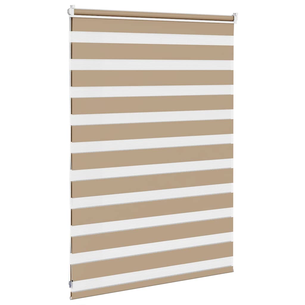 Doppelrollo Sandbraun 95x100 cm Stoffbreite 90,9 cm Polyester