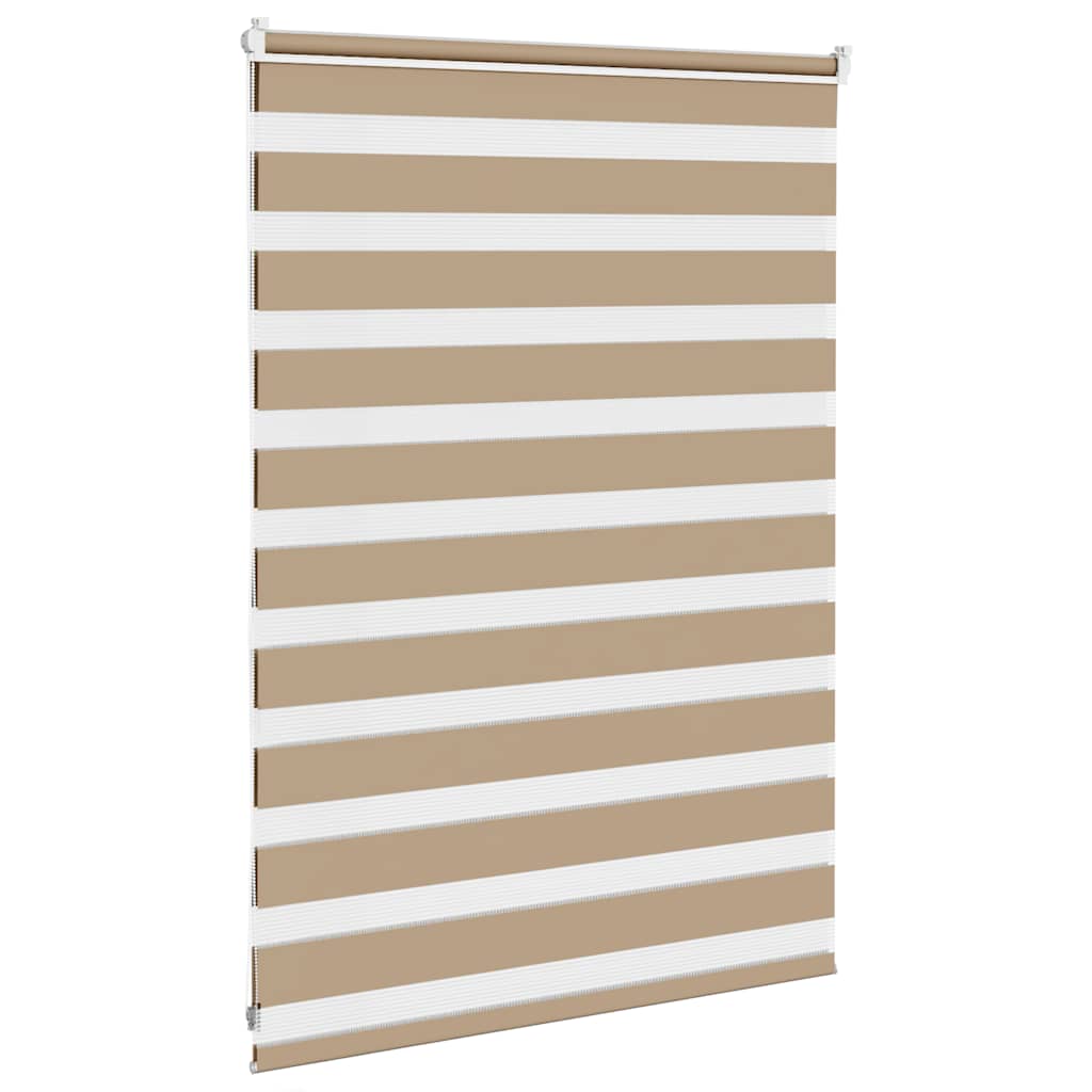 Doppelrollo Sandbraun 100x100 cm Stoffbreite 95,9 cm Polyester