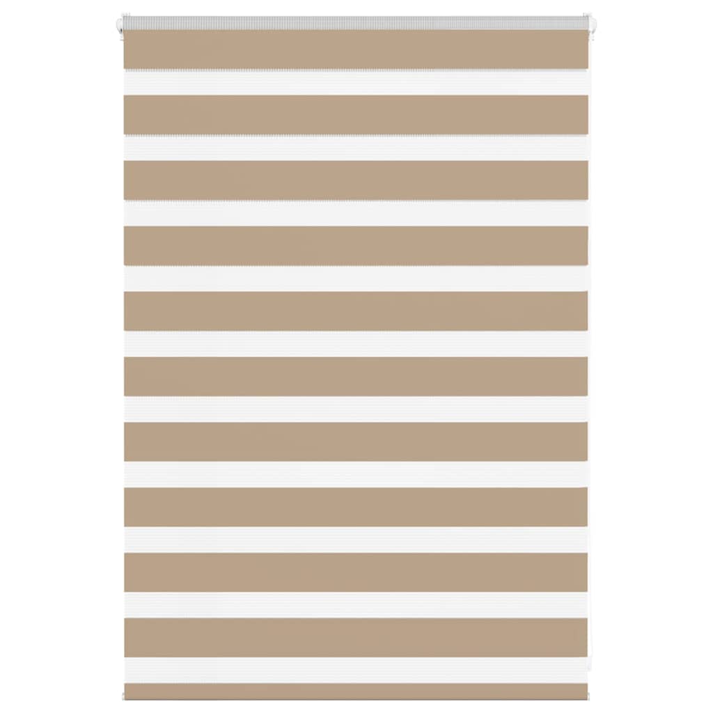 Doppelrollo Sandbraun 105x100 cm Stoffbreite 100,9 cm Polyester