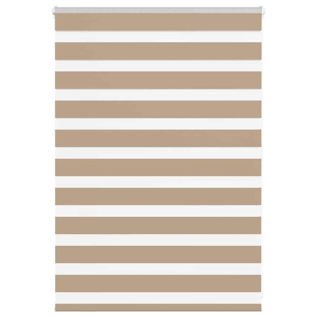 Doppelrollo Sandbraun 110x100 cm Stoffbreite 105,9 cm Polyester
