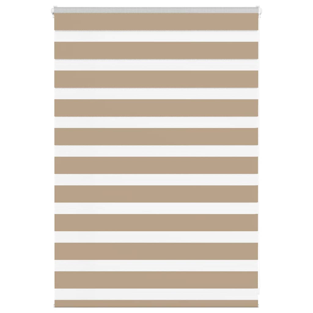 Doppelrollo Sandbraun 115x100 cm Stoffbreite 110,9 cm Polyester