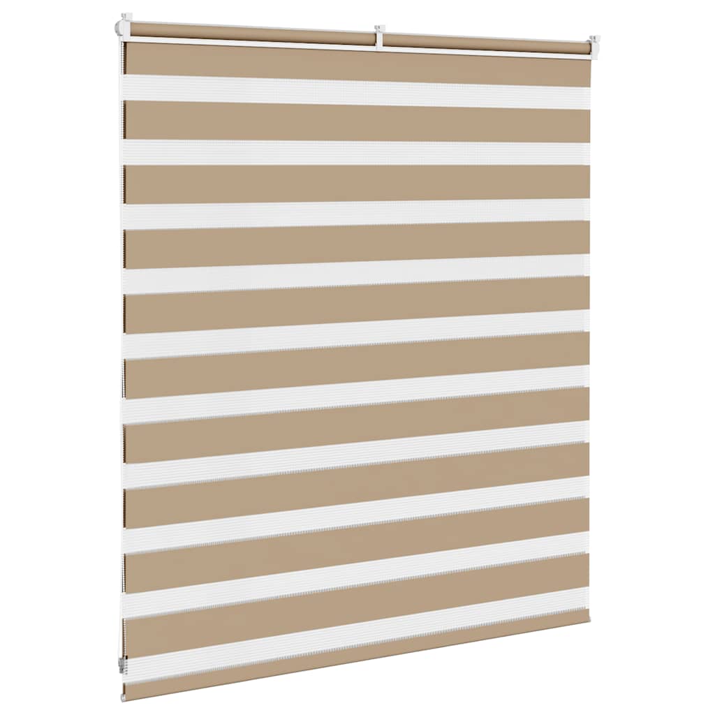 Doppelrollo Sandbraun 120x100 cm Stoffbreite 115,9 cm Polyester