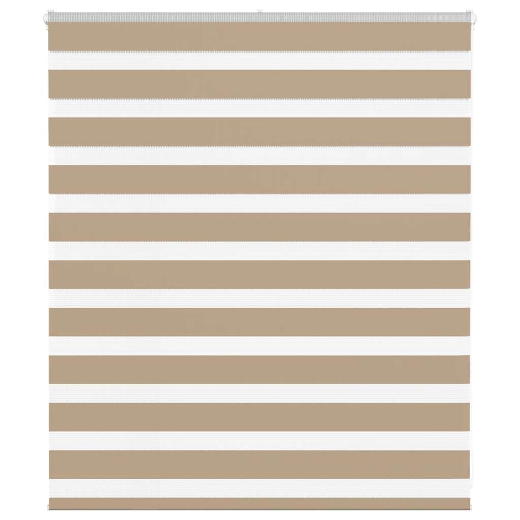 Doppelrollo Sandbraun 125x100 cm Stoffbreite 120,9 cm Polyester