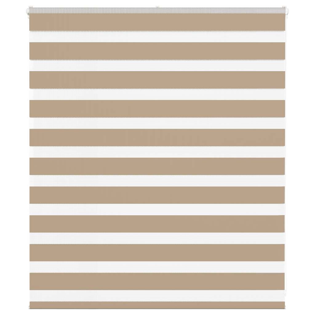 Doppelrollo Sandbraun 135x100 cm Stoffbreite 130,9 cm Polyester